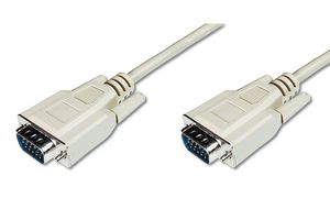 VGA Monitor connection cable, 4016032286455 - VGA Monitor connection cable, -HD15 M/M, 1.8m, 3CF, be HD15 - 4016032286455