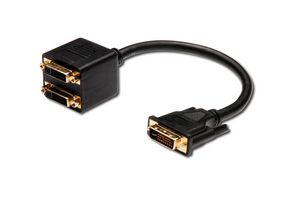 DVI Y-Verteilercable 4016032298571 - DVI Y-Verteilercable -DVI Y-Splitter Cable, 0.2 m, - 4016032298571