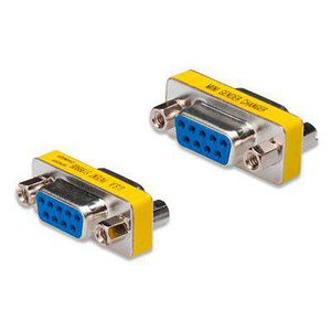 Gender Changer, D-Sub9 metal 4016032319573 - Gender Changer, D-Sub9 metal -housing, F/F, with Hex screws - 4016032319573