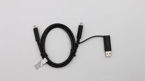 USB-C Cable W/ Dongle TP 5706998104106 03X7470, 99112084 - USB-C Cable W/ Dongle TP - - 5706998104106