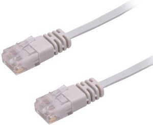 U/UTP CAT6 0.50M Grey Flat 5704174170907 - U/UTP CAT6 0.50M Grey Flat -Unshielded Network Cable, - 5704174170907