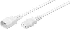 Power Cord C13-C14 0.5m White 5704174194071 - Power Cord C13-C14 0.5m White -Extension Cable,10A/250V - 5704174194071