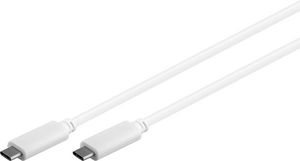 USB-C Gen2 cable, white. 1m 5711783352143 - USB-C Gen2 cable, white. 1m -Gen2 - Supports 10 Gbps data - 5711783352143