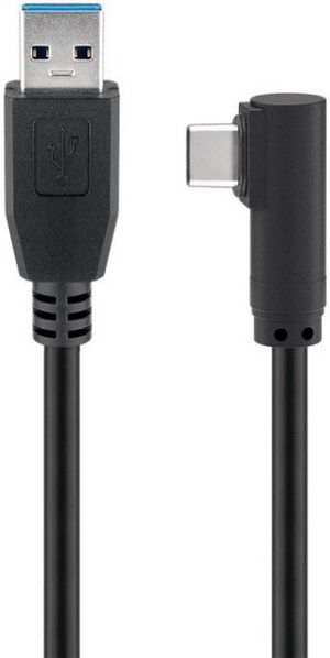 USB-C to USB3.0  A Cable, 1m 5706998524508 - USB-C to USB3.0  A Cable, 1m -Black, for synching and - 5706998524508