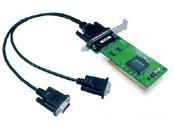 PCI KORT, 2 PORT RS-232 5703431400924 CP-102UL-DB9M - I/O -