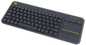 K400 Plus Keyboard, Pan Nordic 5099206059382 792312 - K400 Plus Keyboard, Pan Nordic -Wireless Touch, Black - 5099206059382