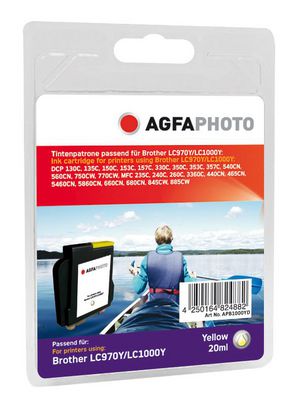 Ink Yellow 4250164824882 LC970Y, LC1000Y - Part Number: APB1000YD