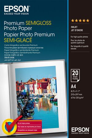 A4 Prem Semiglos Photo Paper 010343829978 S041332 - A4 Prem Semiglos Photo Paper -Premium Semi-Gloss Photo - 010343829978