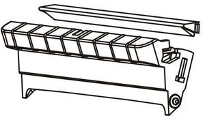 Front Bezel, Dispenser (DT) 5706998845559 P1027135-044 - Front Bezel, Dispenser (DT) -P1027135-044, Direct thermal, - 5706998845559
