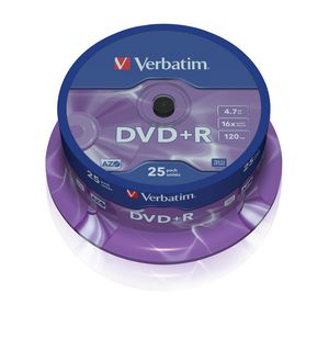 DVD+R  16X 4.7GB Branded 43500 - DVD+R/RW media -  023942435006