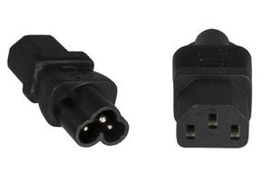 Power Adapter C6 to C13 F-F 5711783344476 - Power Adapter C6 to C13 F-F -IEC 60320-C6 Female - C13, - 5711783344476