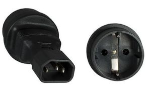 Power Adapter C14 - Schuko M-F 5711783344605 - Power Adapter C14 - Schuko M-F -IEC 60320-C14 - CEE 7/7 M-F - 5711783344605