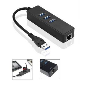 USB3.0 HUB w. Gigabit Ethernet 5711783612353 ACH122EUZ, DA-70253 - USB3.0 HUB w. Gigabit Ethernet -Adapter, - 5711783612353