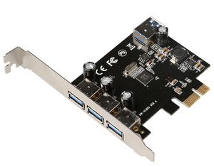 3+1 port USB 3.0 PCIe card 5712505805923 - 3+1 port USB 3.0 PCIe card -Main chip : VL805 System - 5712505805923