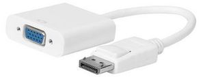 Displayport-VGA M-F, 15cm 5711783930150 AS615AA, 57Y4393, 57Y4141, F7W97AA, VC925-AT - Displayport-VGA M-F, 15cm -White, V1.2, Active - 5711783930150