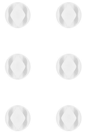 Cable management 2 slot 5706998962867 - Cable management 2 slot -6pcs White, 3M adhesive. - 5706998962867