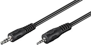 Minijack Cable 2 meter 5711783828389 - Minijack Cable 2 meter -Audio AUX adapter Cable 3.5 - 5711783828389