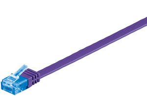 U/UTP CAT6A 0.5M Purple Flat 5711783228820 - U/UTP CAT6A 0.5M Purple Flat -Unshielded Network Cable, - 5711783228820