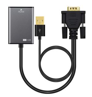 Adapter VGA 15pin  - HDMI M-F 5706998247926 DA-70473 - Adapter VGA 15pin  - HDMI M-F -Active, with USB Power - 5706998247926