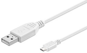 USB A to USB Micro B, Version 5711783830986 - USB A to USB Micro B, Version -2.0, White, 0.3m USB2.0 A - - 5711783830986