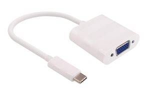 USB-C to VGA Adapter 0.2m 5712505706015 - USB-C to VGA Adapter 0.2m -Max. 1920x1080p@60Hz - 5712505706015