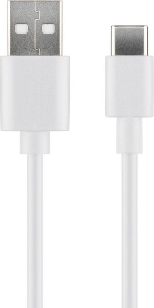 USB-C to USB2.0 A Cable, 0.5m 5706998772398 - USB-C to USB2.0 A Cable, 0.5m -White, for synching and - 5706998772398