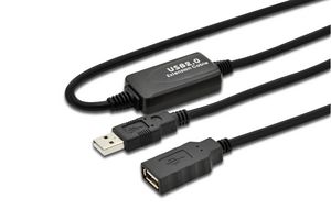 Active USB 2.0 cable, A-A M-F 5705965988183 DA-70130-4 - Active USB 2.0 cable, A-A M-F -With integrated repeater 5m - 5705965988183