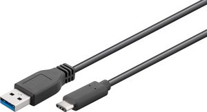 Gen1 USB C-A Cable, 1m 4040849678905 AK-300136-010-S - Gen1 USB C-A Cable, 1m -Black, for synching and - 4040849678905