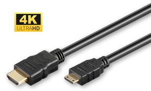 4K HDMI A-C cable, 1m 5704174226024 - 4K HDMI A-C cable, 1m -Gold plated connector with - 5704174226024