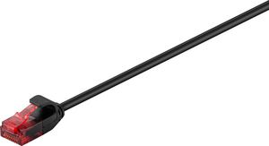 U/UTP CAT6 0.25M Black Slim 5711783204589 UC-PATCH-RJ45-BK, DK-1617-0025/BL - U/UTP CAT6 0.25M Black Slim -Unshielded Network Cable, - 5711783204589