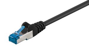 S/FTP CAT6A 1,5M Black LSZH 5712505097564 - S/FTP CAT6A 1,5M Black LSZH -PIMF( Pairs in metal foil) - 5712505097564
