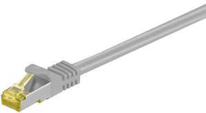 RJ45 patch cord S/FTP (PiMF), 4040849916663 - RJ45 patch cord S/FTP (PiMF), -w. CAT 7 raw cable 25m Grey - 4040849916663