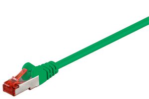 S/FTP CAT6 1m Green PVC 5711783310143 - S/FTP CAT6 1m Green PVC -PiMF (Pairs in metal foil) - 5711783310143