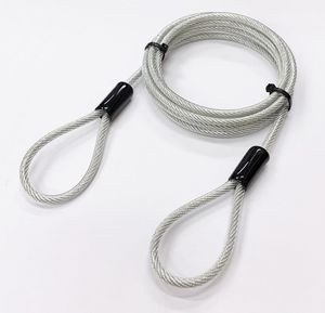 2 Loop Locking Wire 4.5mm, 2m 5704174288909 - 2 Loop Locking Wire 4.5mm, 2m -Color: Black, Material: Steel - 5704174288909