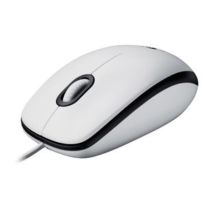 M100, Corded mouse, White 5099206070479 910-001603 910-001605, 788659 - M100, Corded mouse, White -M100 corded mice, - 5099206070479