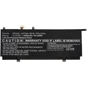 Laptop Battery for HP 5704174372264 HSTNN-OB1B, L28538-AC1, L28764-005, SP04061XL, SP04XL, TPN-Q203, - Laptop Battery for HP -59.29Wh Li-Pol 15.4V 3850mAh - 5704174372264