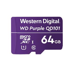 WD Purple SC QD101 memory 718037874975 - WD Purple SC QD101 memory -card 64 GB MicroSDXC Class 10 - 718037874975