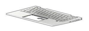 TOP COVER ALU FPR W KB NSV BL 5715063100479 - TOP COVER ALU FPR W KB NSV BL -M45221-B31, Keyboard, Dutch, - 5715063100479