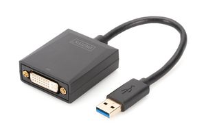 USB 3.0 to DVI Adapter, 1080p 4016032390701 - USB 3.0 to DVI Adapter, 1080p -Input USB, Output DVI 1080p - 4016032390701