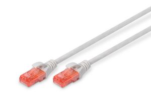 CAT 6 U-UTP patch cord, Cu, 4016032387756 UTP602, UTP602BOOTED, 764603 - CAT 6 U-UTP patch cord, Cu, -LSZH AWG 26/7, length 2 m, - 4016032387756