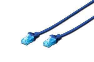 CAT 5e U-UTP patch cable. Cu 4016032212126 - CAT 5e U-UTP patch cable. Cu -AWG 26/7 blue RAL5012 0.5m - 4016032212126