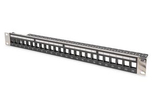 Modular Patch Panel, shielded 4016032338543 - Modular Patch Panel, shielded -, 24-port blank, 1U, Rack Mou - 4016032338543