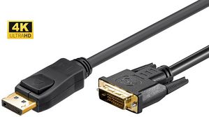 DisplayPort to DVI-D Cable 5m 5712505127766 - DisplayPort to DVI-D Cable 5m -DP v1.2- DVI-D 24+1, - 5712505127766