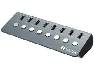 USB 3.0 Hub 4xData + 4xCharge 5705730133947 - USB 3.0 Hub 4xData + 4xCharge -USB 3.0 Hub 4xData + - 5705730133947