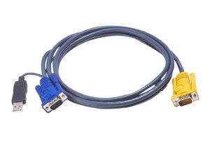 USB Cable 1.8m 4710423770690 - USB Cable 1.8m -2L5202UP, 1.8 m, VGA, Black, - 4710423770690
