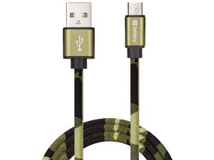 MicroUSB Green Camouflage 1m 5705730441158 - 5705730441158