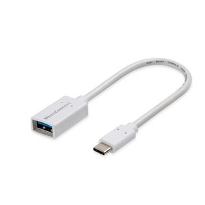 USB-C to USB3.0 A adapter, 5711783376781 - USB-C to USB3.0 A adapter, -0.2m White, for synching and - 5711783376781