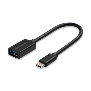 USB-C to USB3.0 A adapter, 5712505328576 - USB-C to USB3.0 A adapter, -0.2m Black, for synching and - 5712505328576