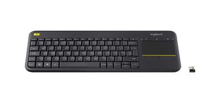 K400 Plus Keyboard, Italian 5099206059337 - K400 Plus Keyboard, Italian -Wireless Touch, Black - 5099206059337