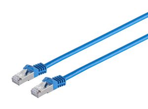 RJ45 patch cord S/FTP (PiMF), 5712505454985 - RJ45 patch cord S/FTP (PiMF), -w. CAT 7 raw cable 3m Blue - 5712505454985